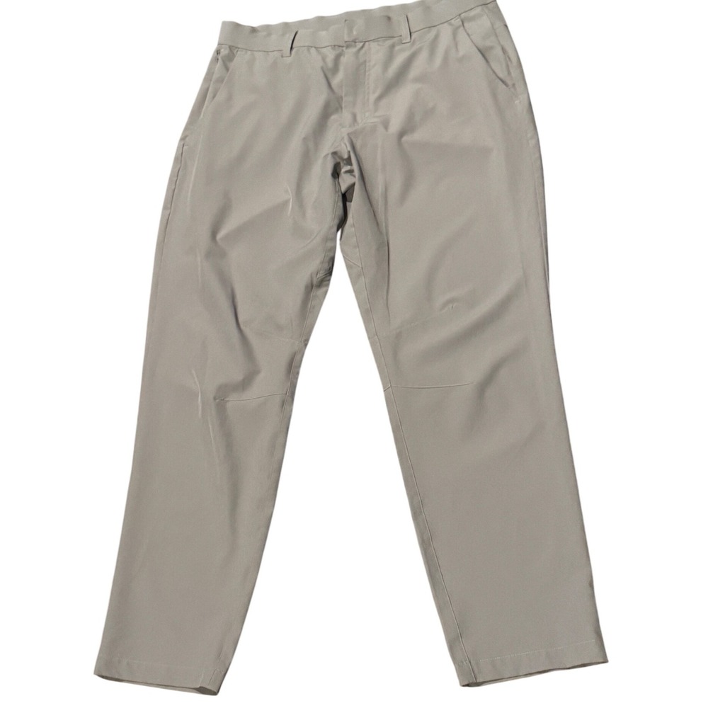 Fabletics  Athletic Pants Mens 33x32 Gray Polyester Blend Performance‎ Stretch
